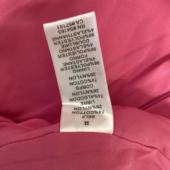 Jessica Simpson pink summer party date night 
NWT floral lace overlay strapless - Picture 8 of 9